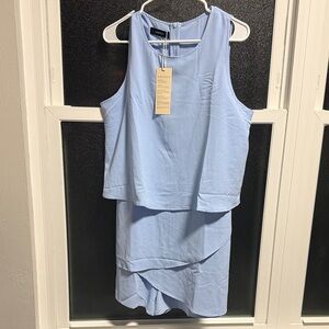 Light Blue Sleeveless Jumpsuit